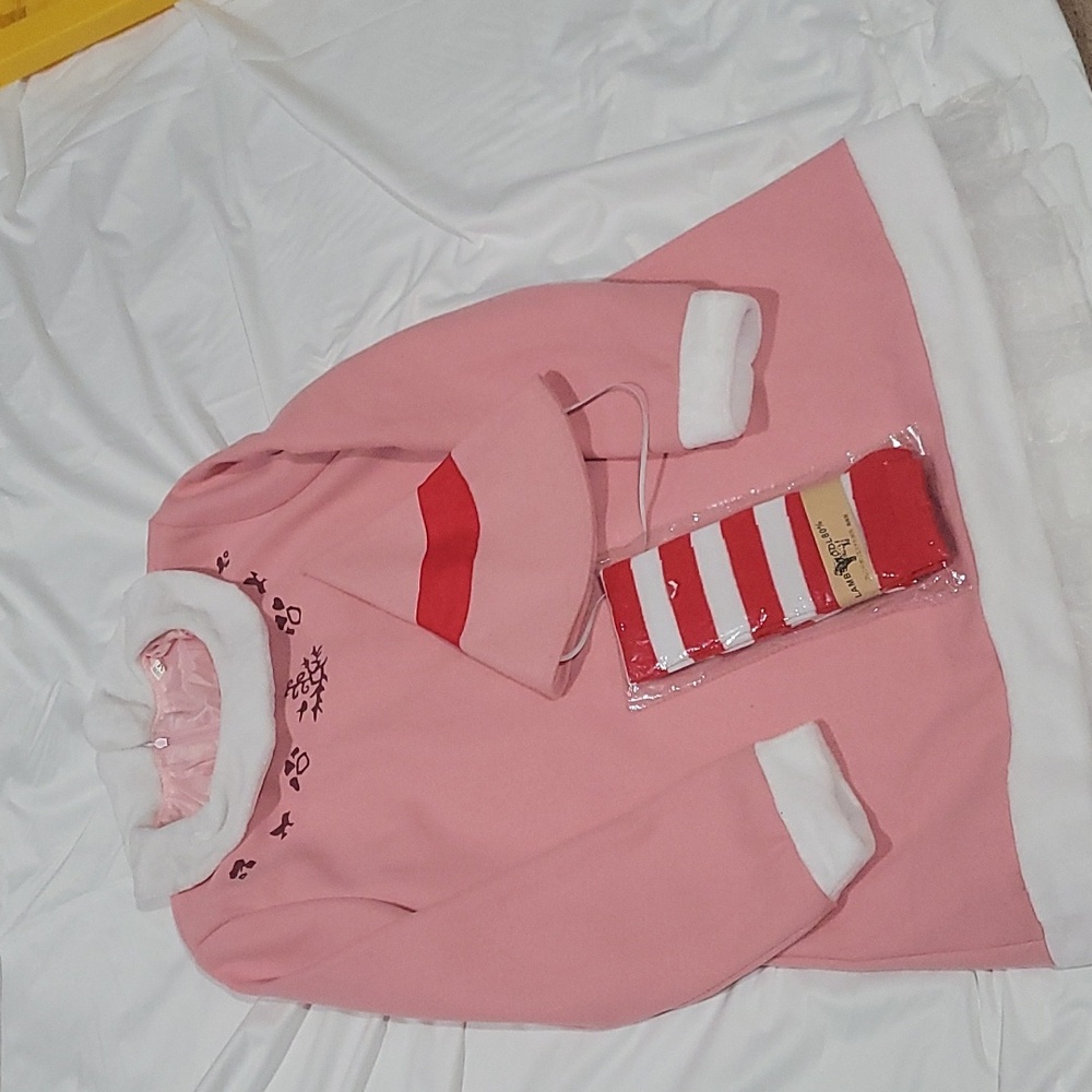 Girls Christmas of costume pink medium